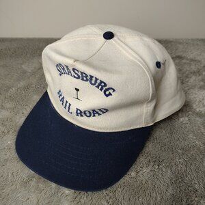Vintage STRASBURG RAILROAD Hat Snapback Adjustable Spellout Graphic Pennsylvania